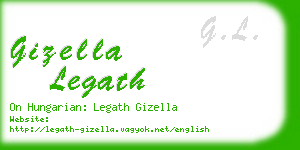 gizella legath business card